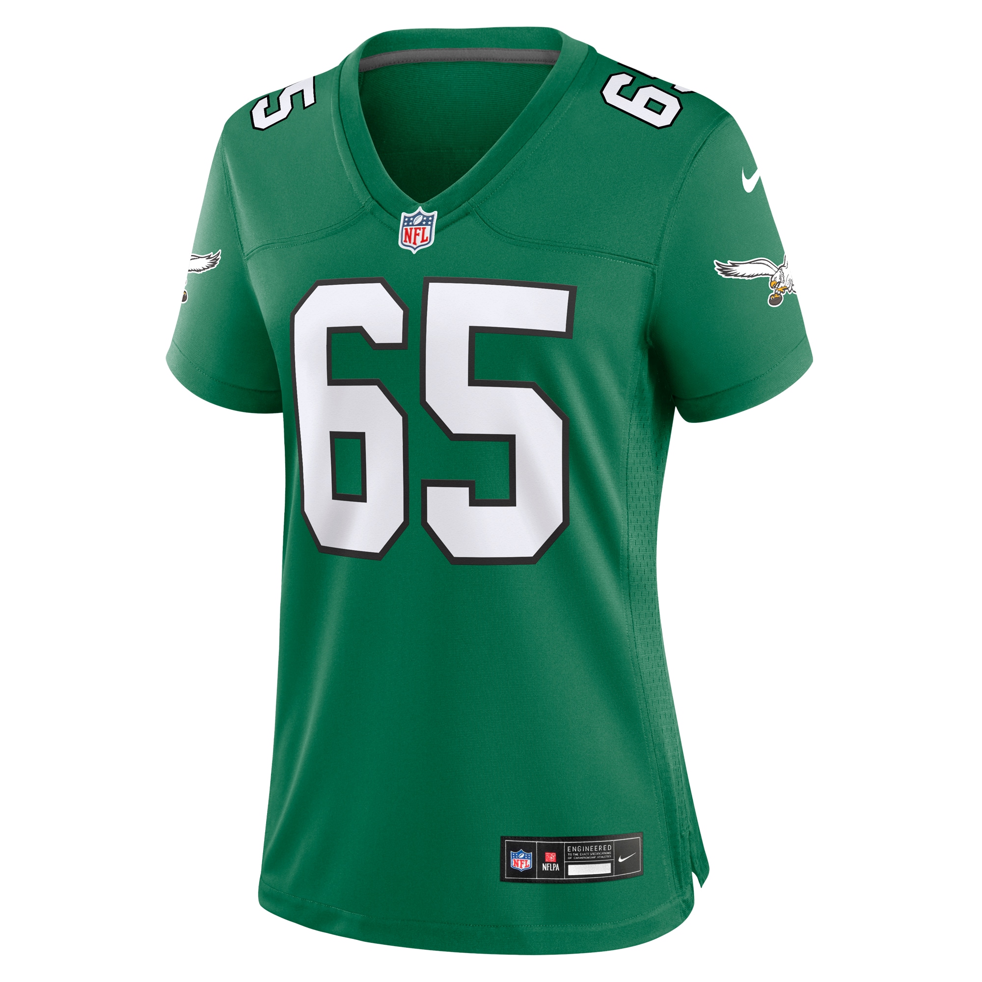 Philadelphia Eagles Lane Johnson Kelly Green Alternate Game NFL Jersey Women's