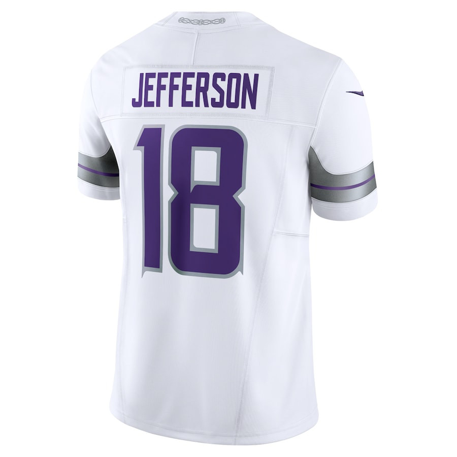 Justin Jefferson 18 Minnesota Vikings Alternate Vapor F.U.S.E. Limited White NFL Jersey Men's