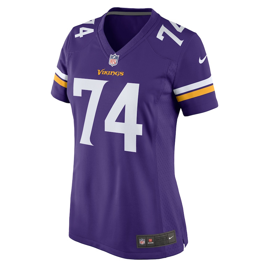 Oli Udoh 74 Minnesota Vikings Game Purple NFL Jersey Women's