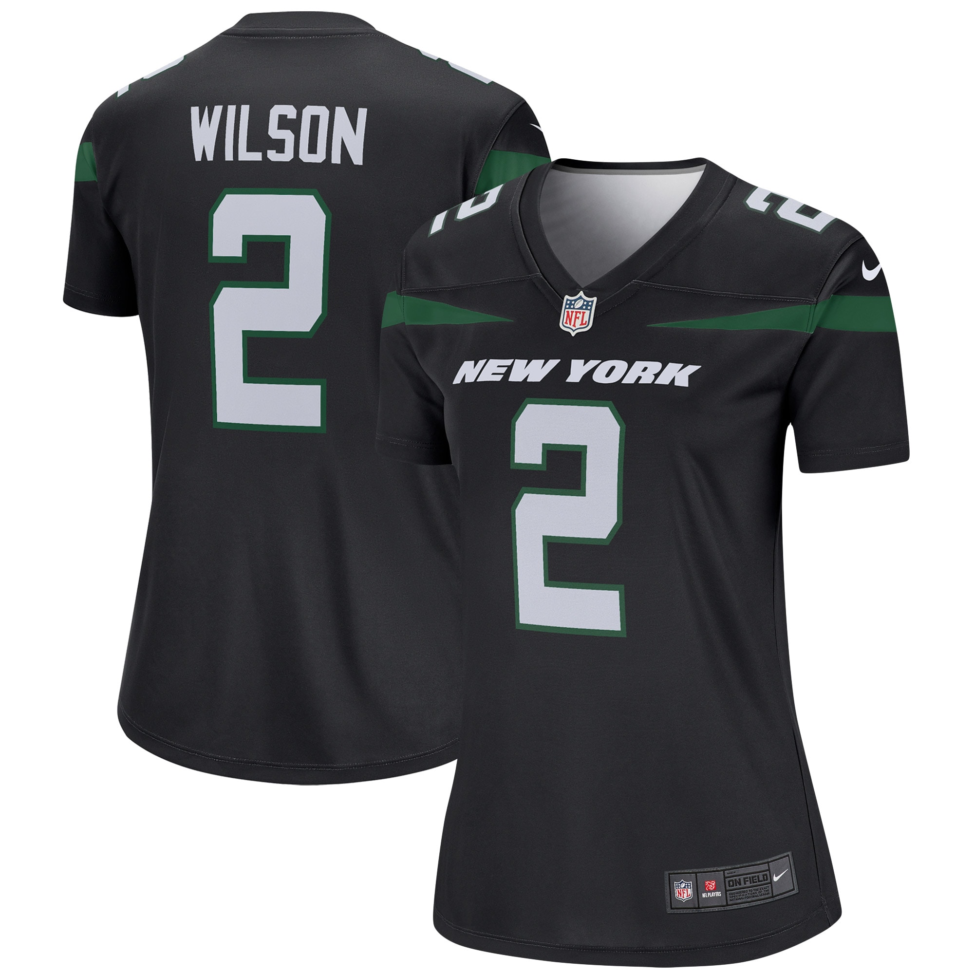 New York Jets Zach Wilson Black Alternate Legend Player Performance Top NFL Jersey Women's