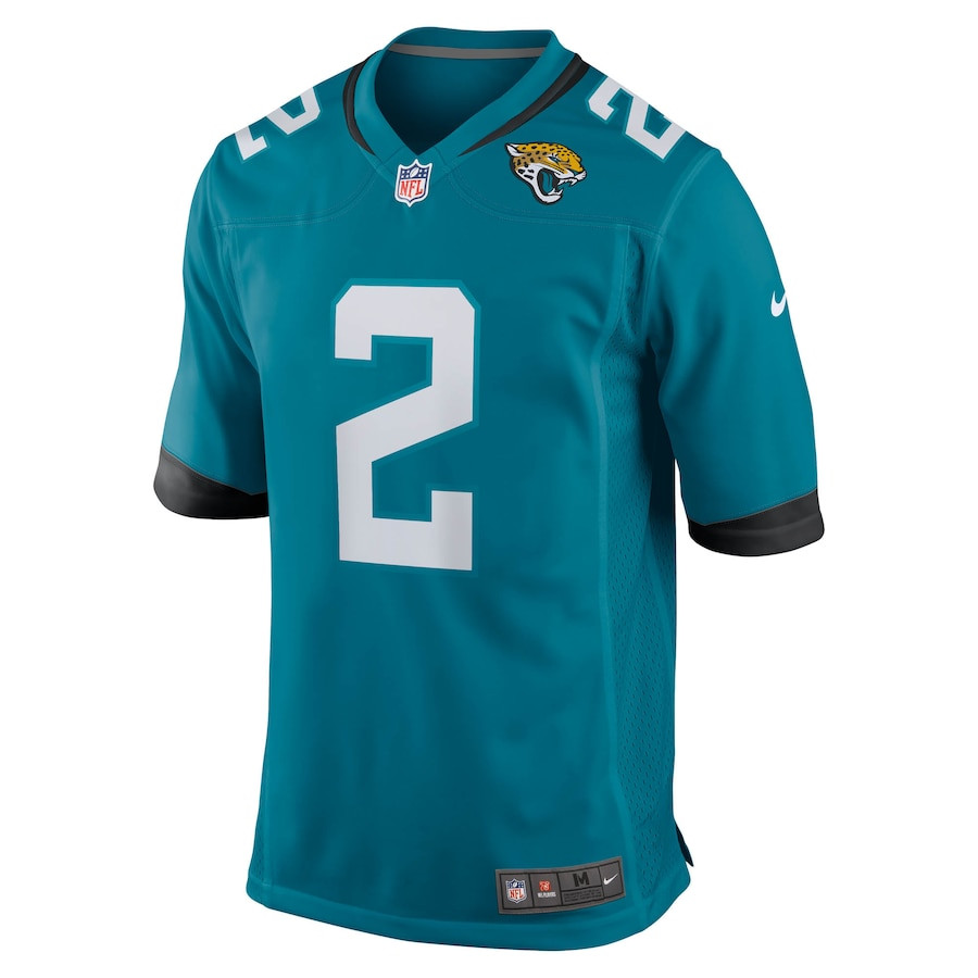 D'Ernest Johnson 2 Jacksonville Jaguars Team Game Teal NFL Jersey Men's