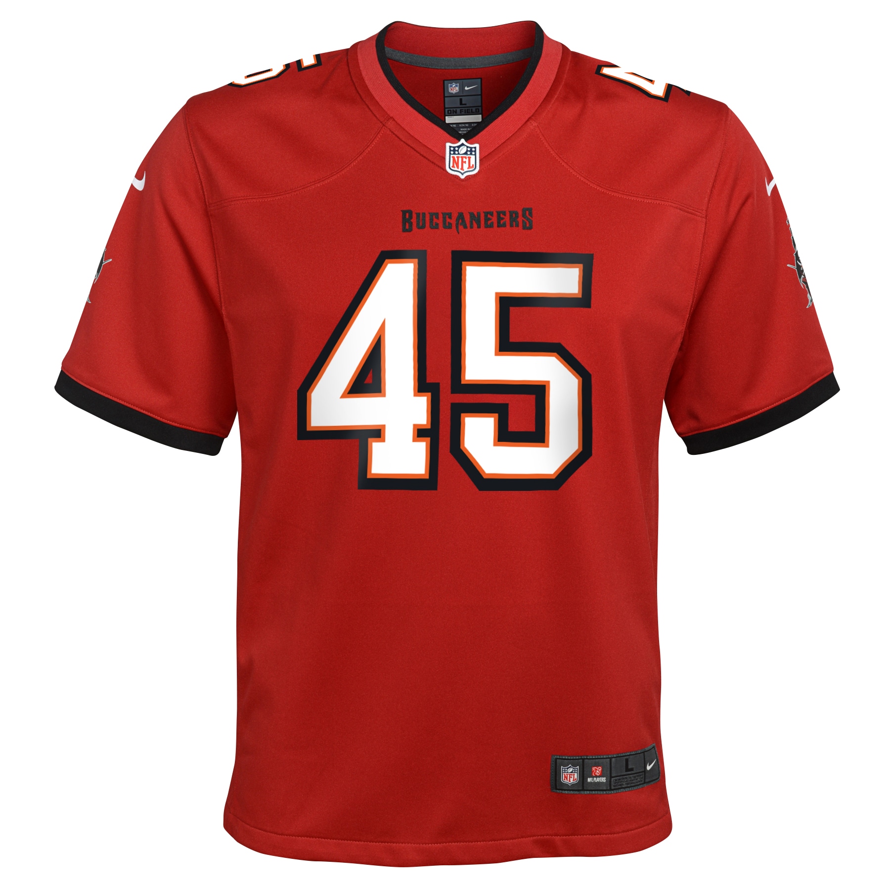 Tampa Bay Buccaneers Devin White Red Game NFL Jersey Youth