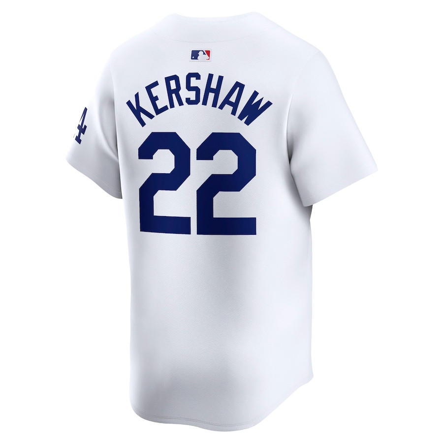 Clayton Kershaw 22 Los Angeles Dodgers 2024 World Series Home Limited Player White MLB Jersey Men's