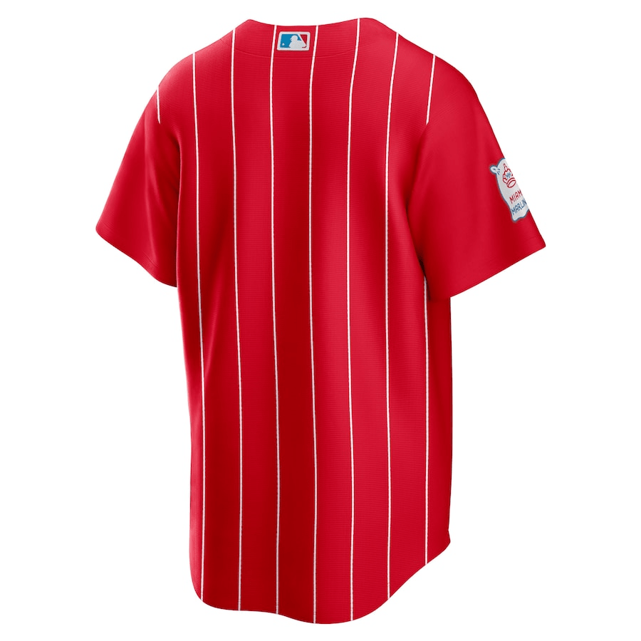 Miami Marlins City Connect Team Red MLB Jersey Men's
