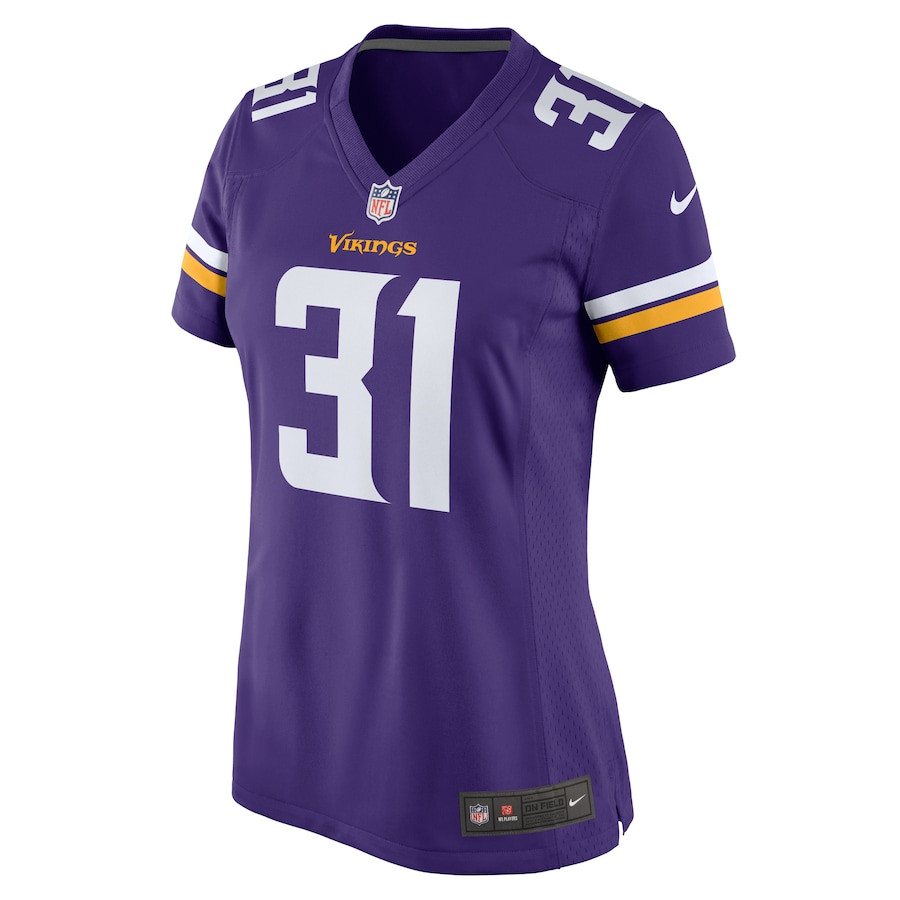 Khyree Jackson 31 Minnesota Vikings Game Purple NFL Jersey Women's