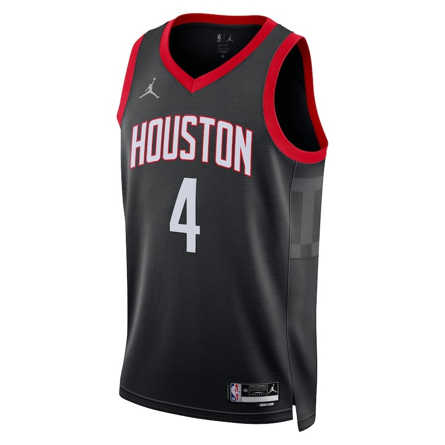 Jalen Green 4 Houston Rockets Unisex 2024/25 Swingman Player Statement Edition Black NBA Jersey Unisex
