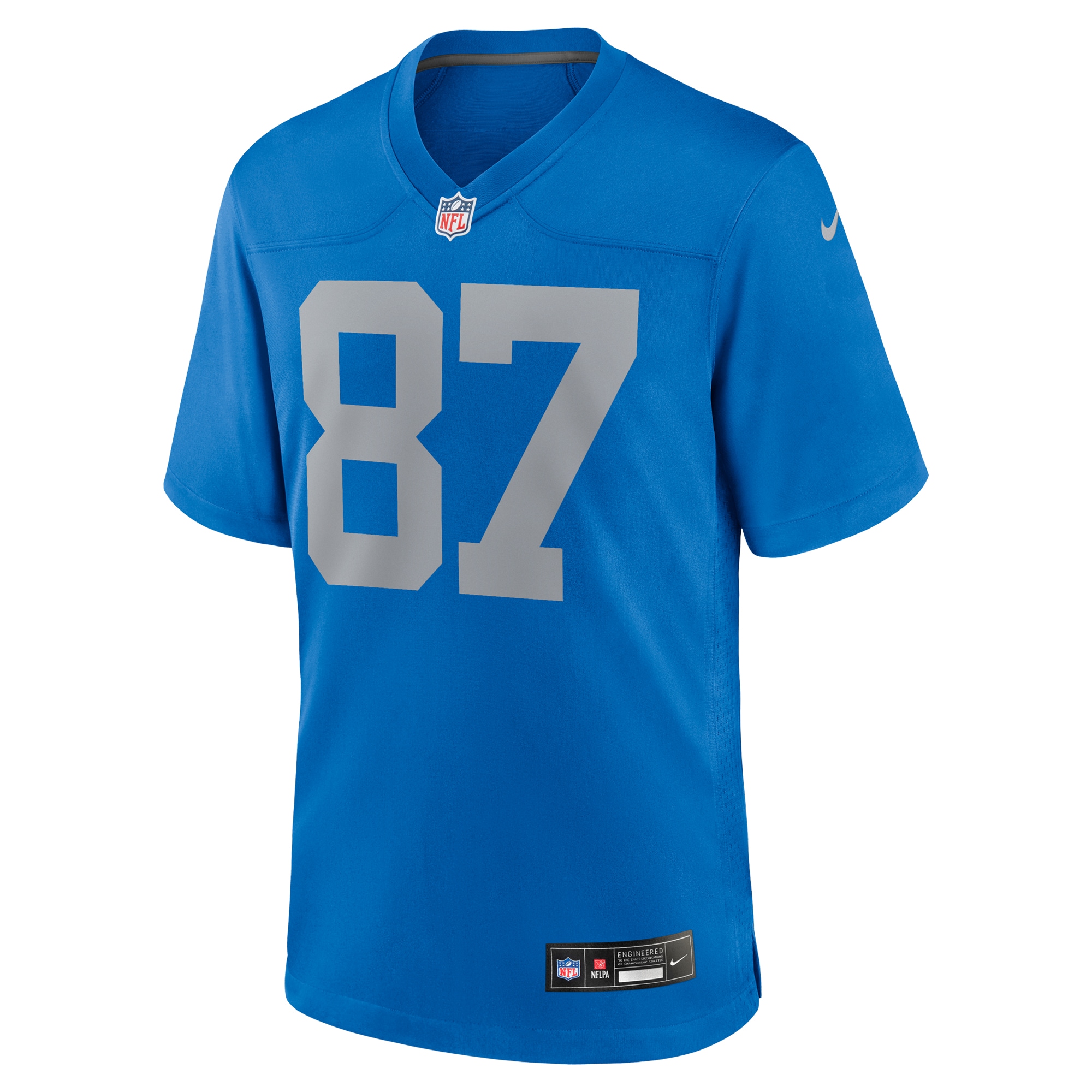 Detroit Lions Sam LaPorta Blue Alternate Game NFL Jersey Men's