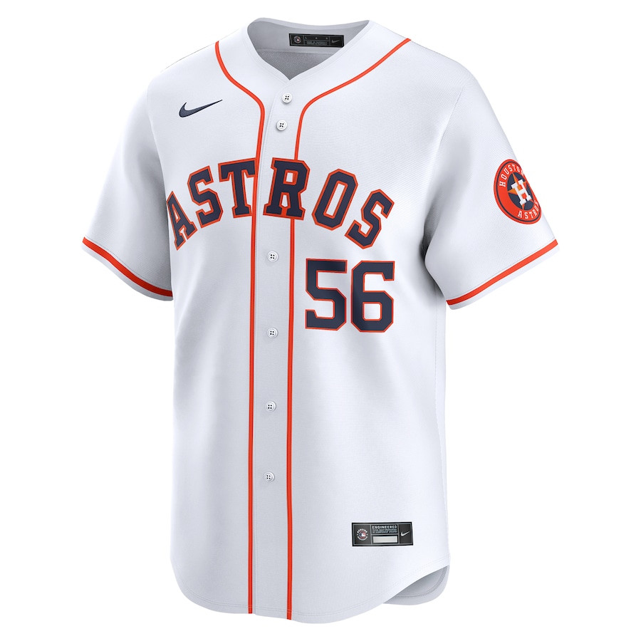 Ronel Blanco 56 Houston Astros Home Limited White MLB Jersey Men's