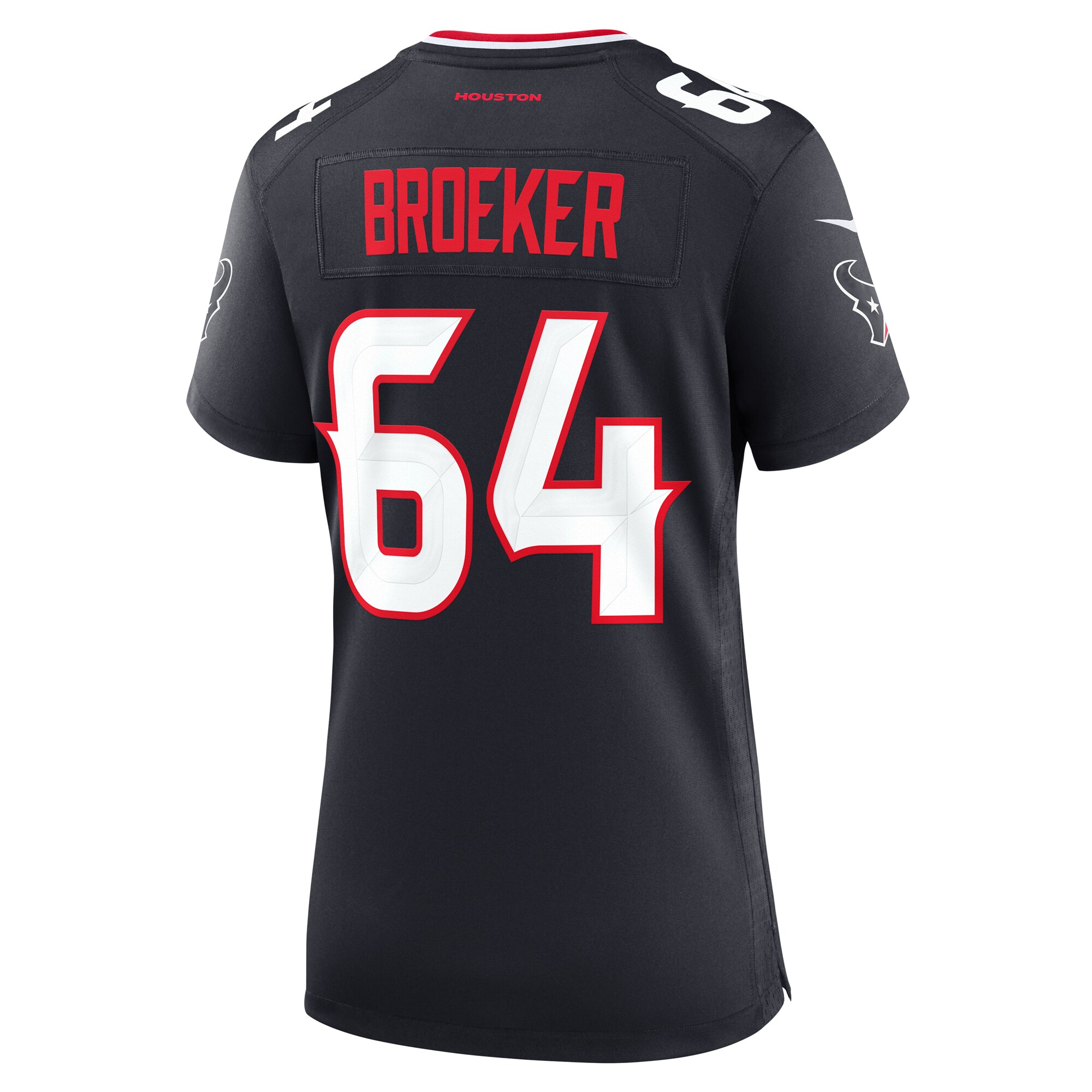 Houston Texans Nick Broeker Navy Team Game NFL Jersey Women's
