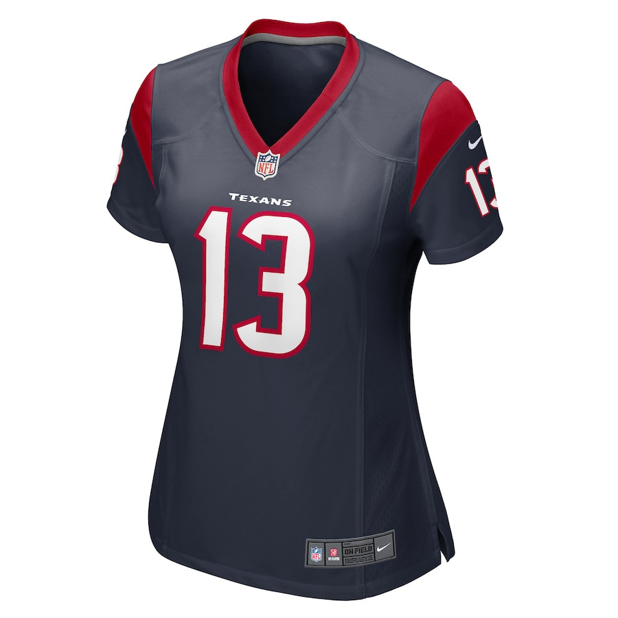 Jason Verrett 13 Houston Texans Game Navy NFL Jersey Women's