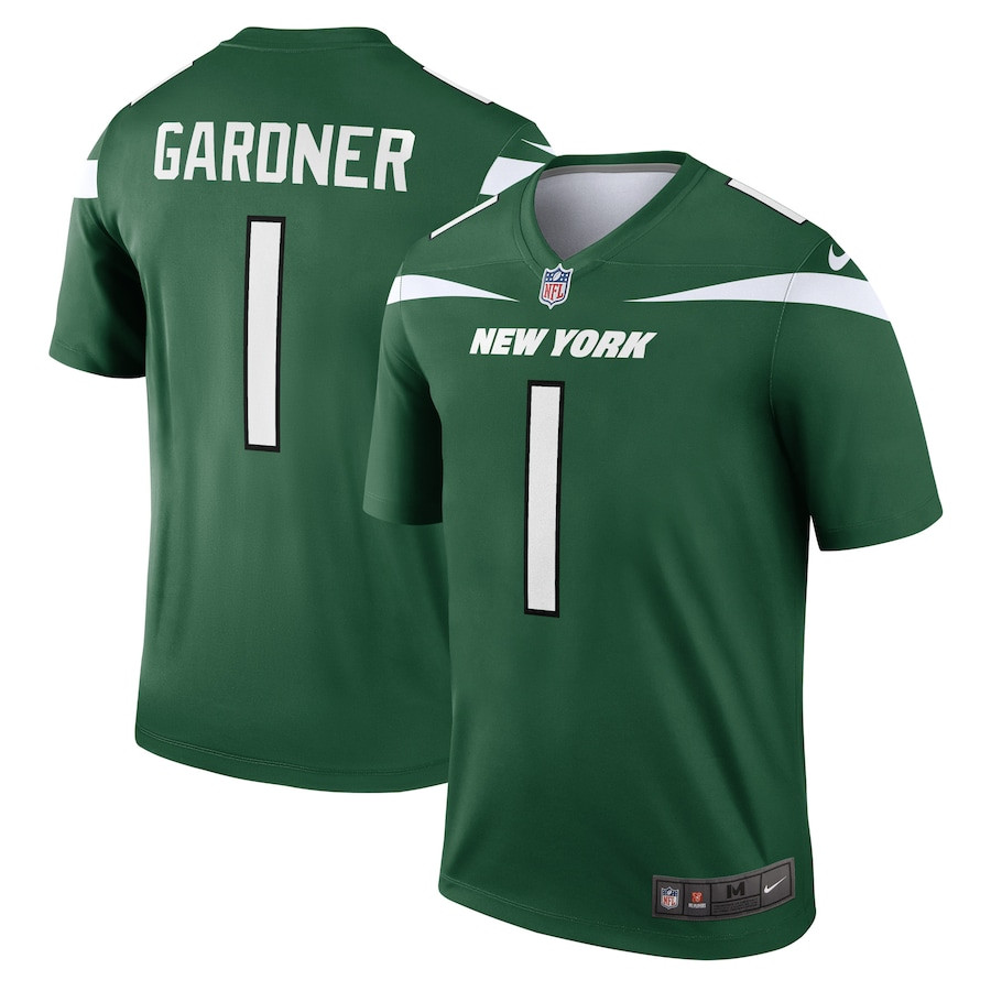 Ahmad Gardner 1 New York Jets Legend Green NFL Jersey Men's