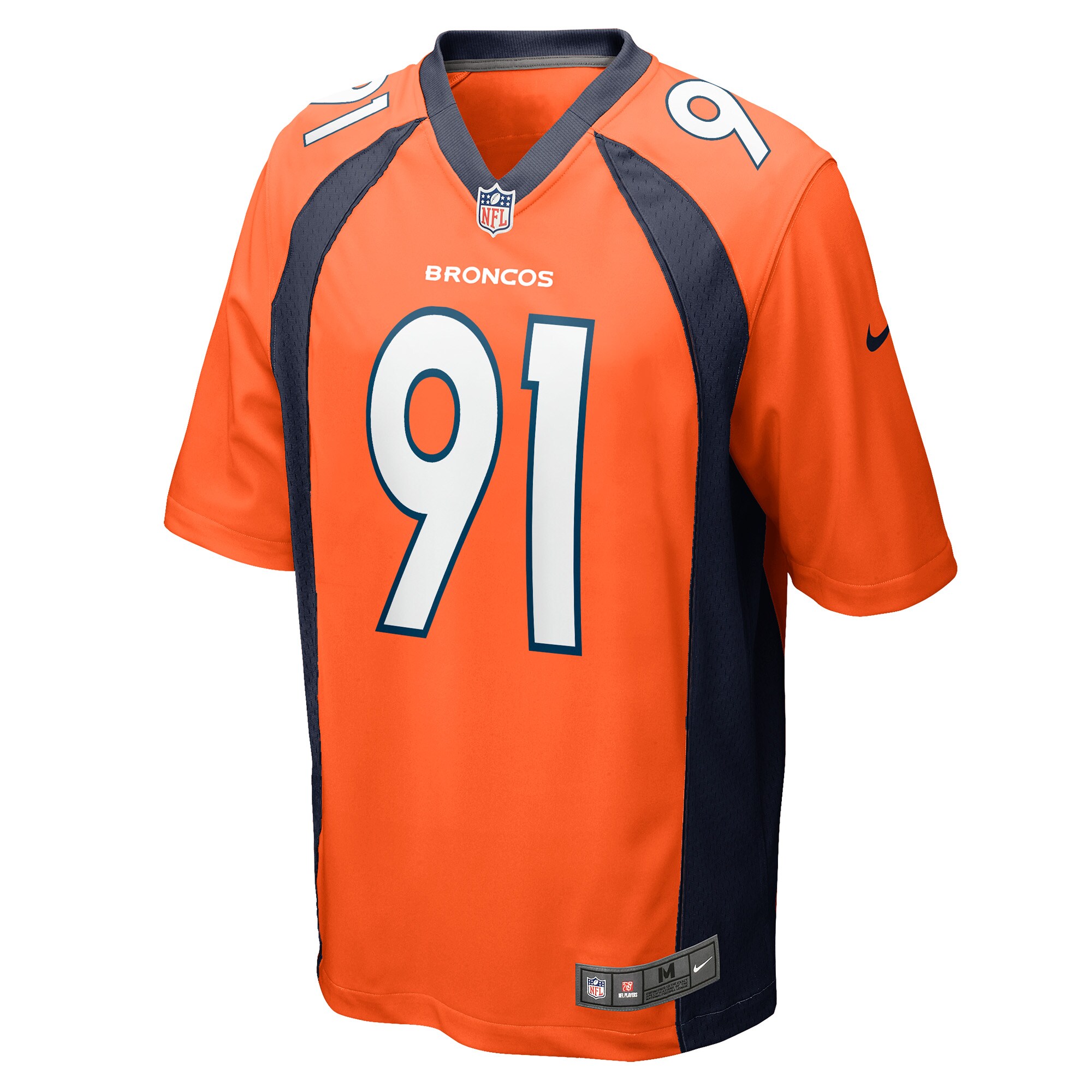 Denver Broncos Matt Henningsen Orange Game Player NFL Jersey Men's