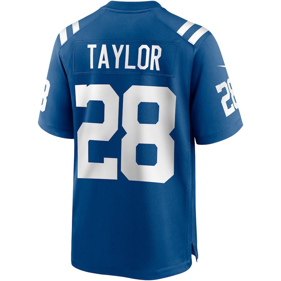 Jonathan Taylor 28 Indianapolis Colts Player Game Royal NFL Jersey Men's