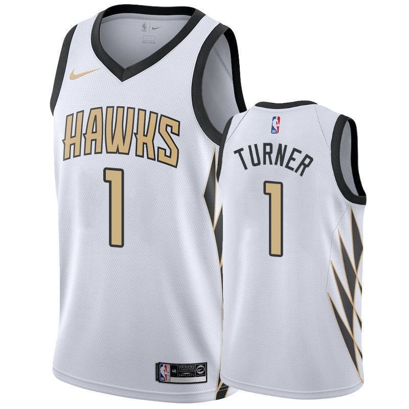 Atlanta Hawks Evan Turner 1 City NBA Jersey Men's