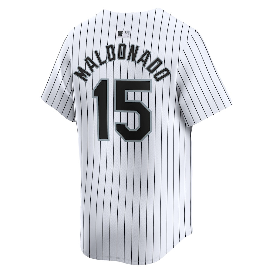 Mart?n Maldonado 15 Chicago White Sox Home Limited White MLB Jersey Men's