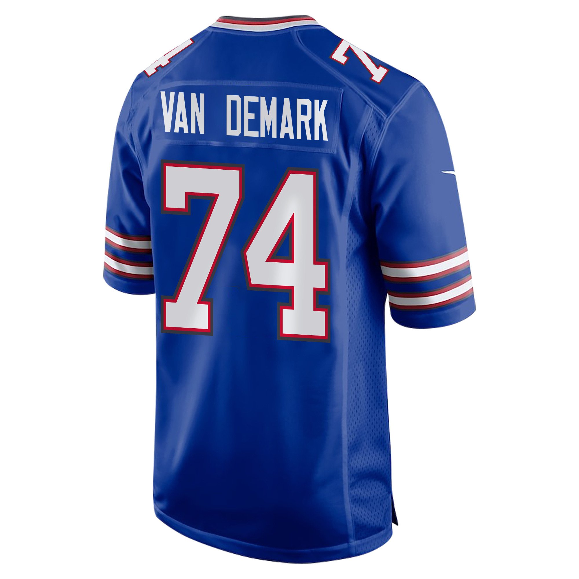 Ryan Van Demark 74 Buffalo Bills Super Bowl LIX Champions Patch New Orleans Where Passion Ignites' EMBROIDERED Game Royal NFL Jersey Men's