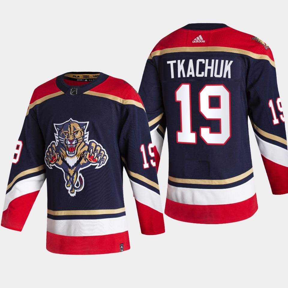 Florida Panthers Matthew Tkachuk 19 2022 Reverse Retro Navy NHL Jersey Men's