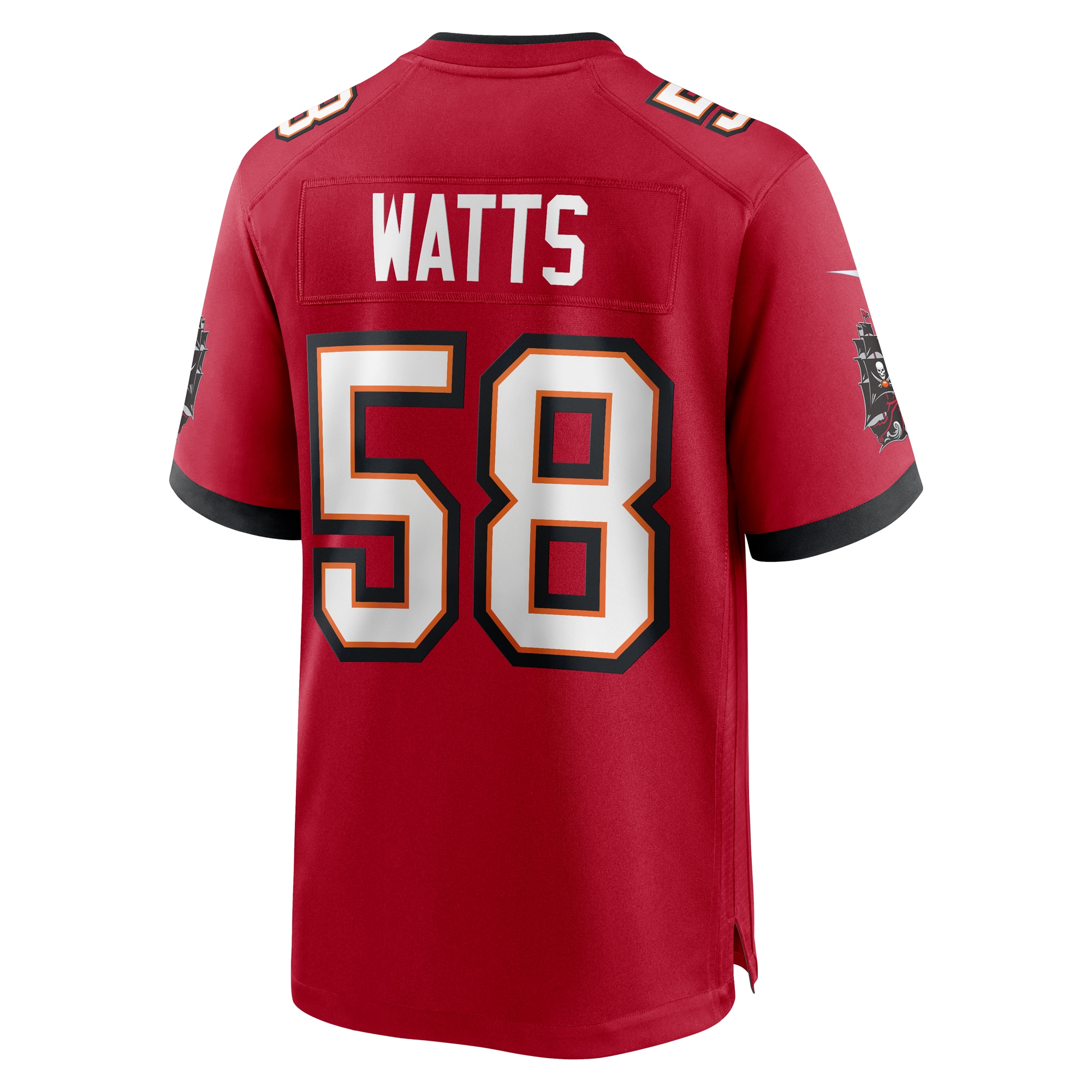 Tampa Bay Buccaneers Markees Watts Red Game NFL Jersey Men's