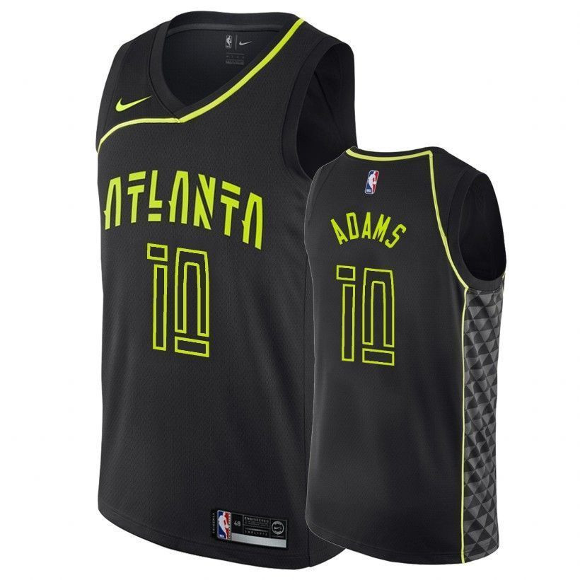 Atlanta Hawks Jaylen Adams 10 City Edition Black NBA Jersey Men's