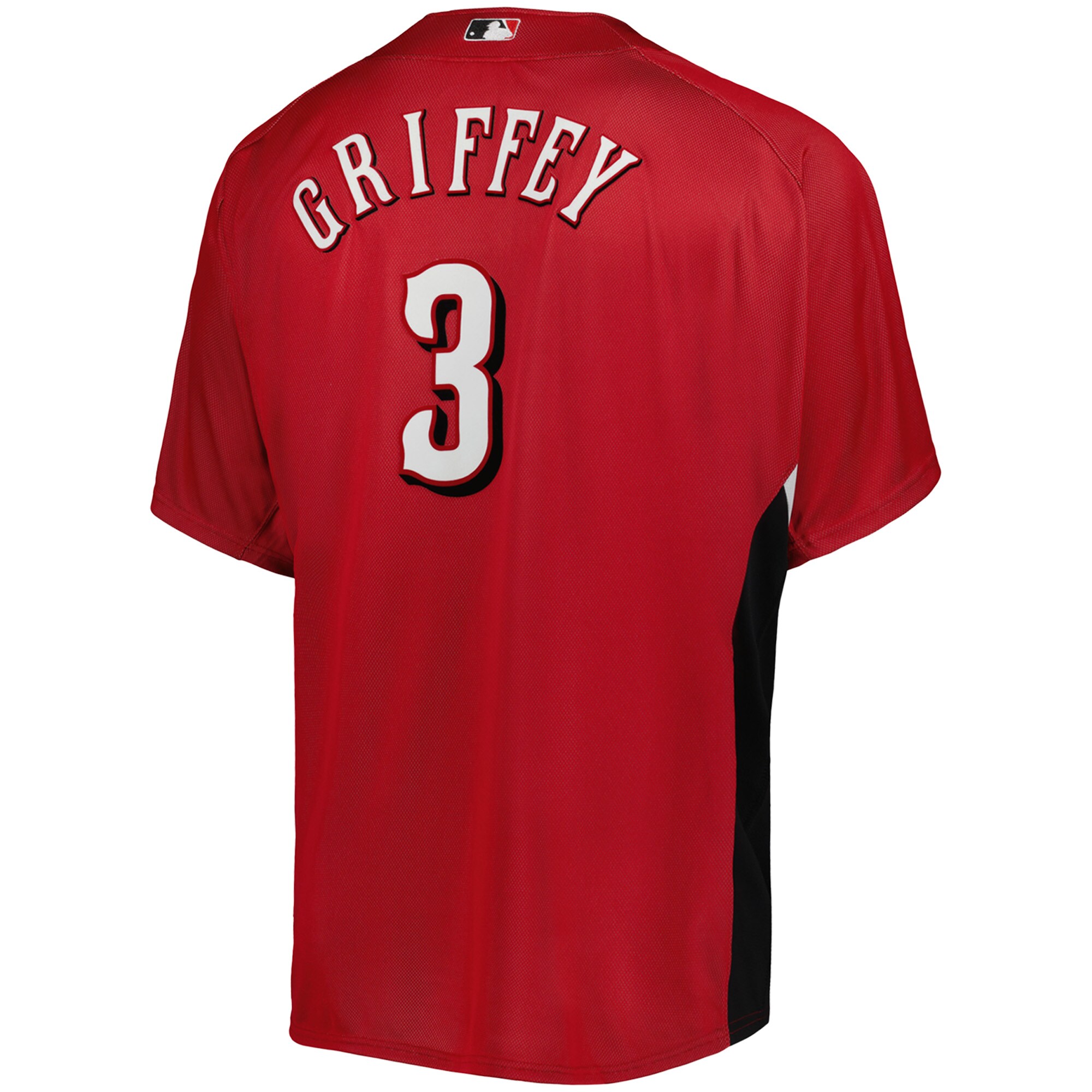 Cincinnati Reds Ken Griffey Jr. Mitchell Ness Red Cooperstown Collection Mesh Batting Practice Button-Up MLB Jersey Men's
