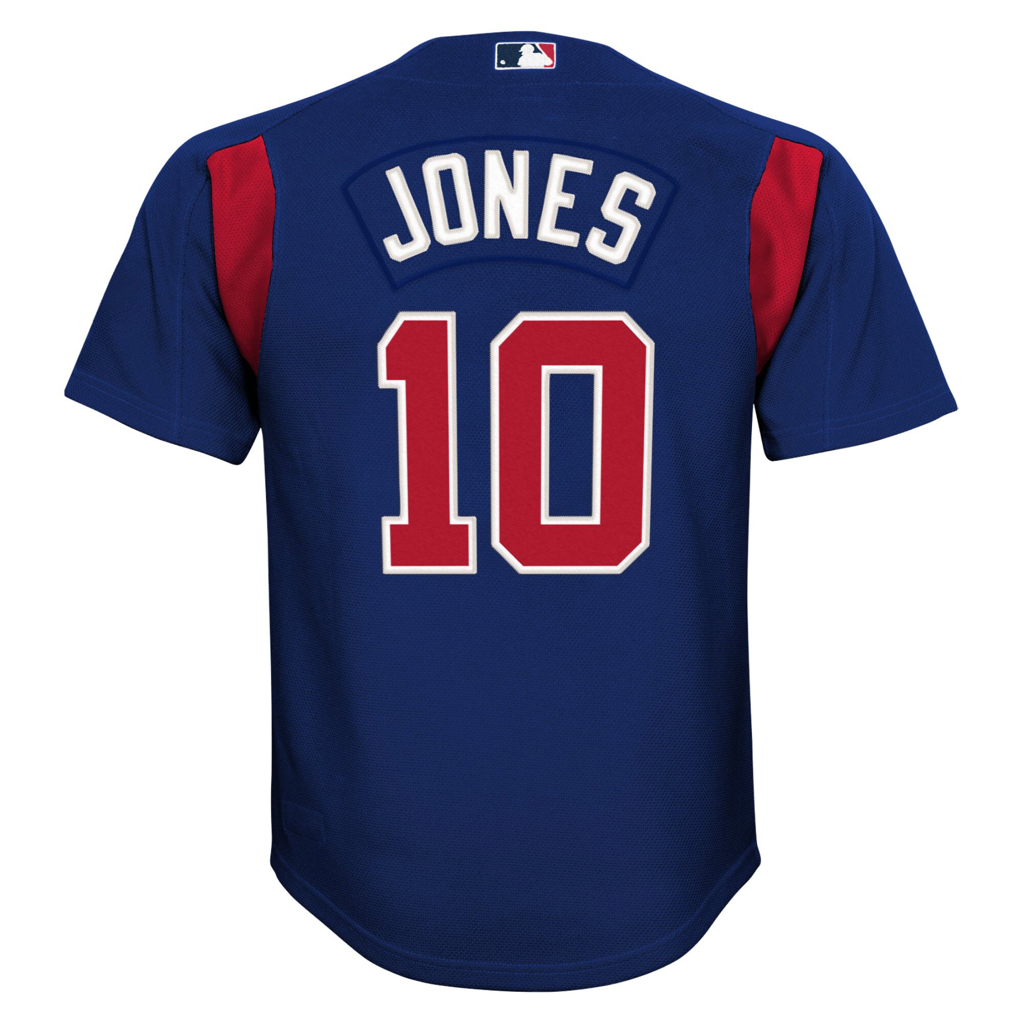 Atlanta Braves Chipper Jones Mitchell Ness Navy Cooperstown Collection Mesh Batting Practice MLB Jersey Youth