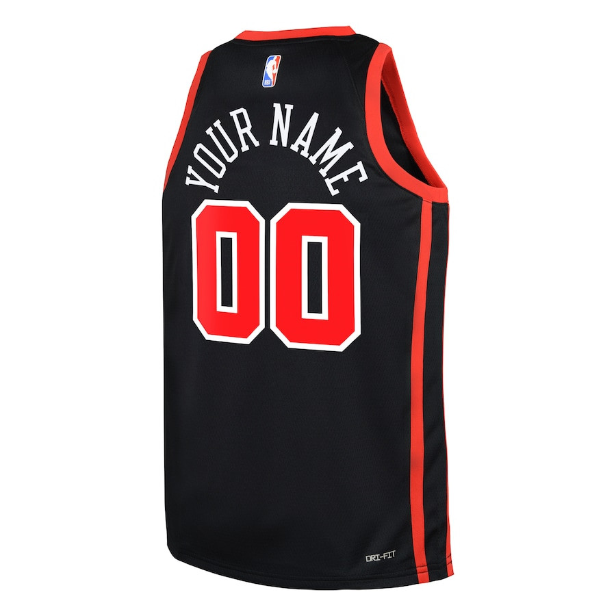 Chicago Bulls 2023/24 City Edition Swingman Custom Black NBA Jersey Youth