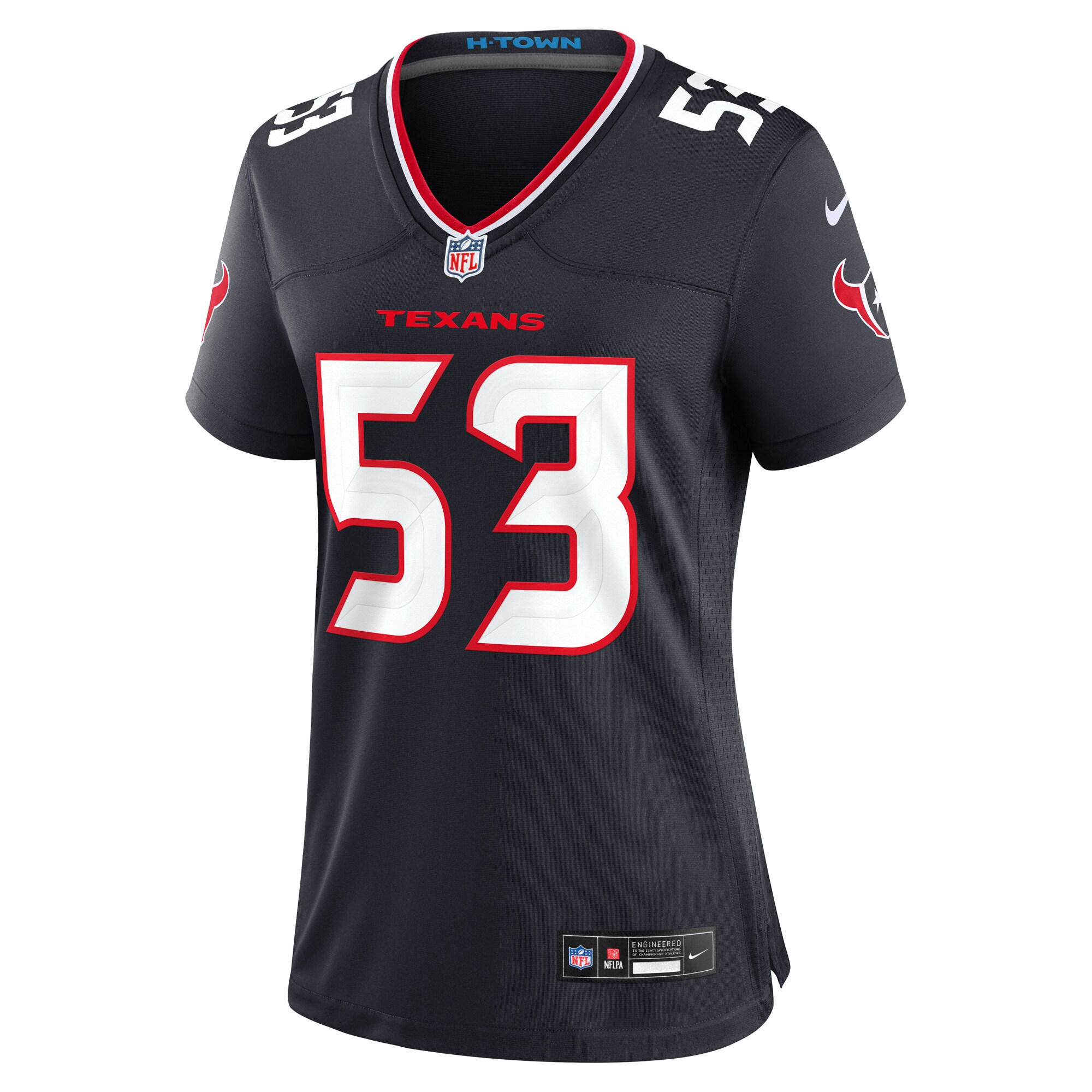 Houston Texans Kendrick Green Navy Team Game NFL Jersey Women's