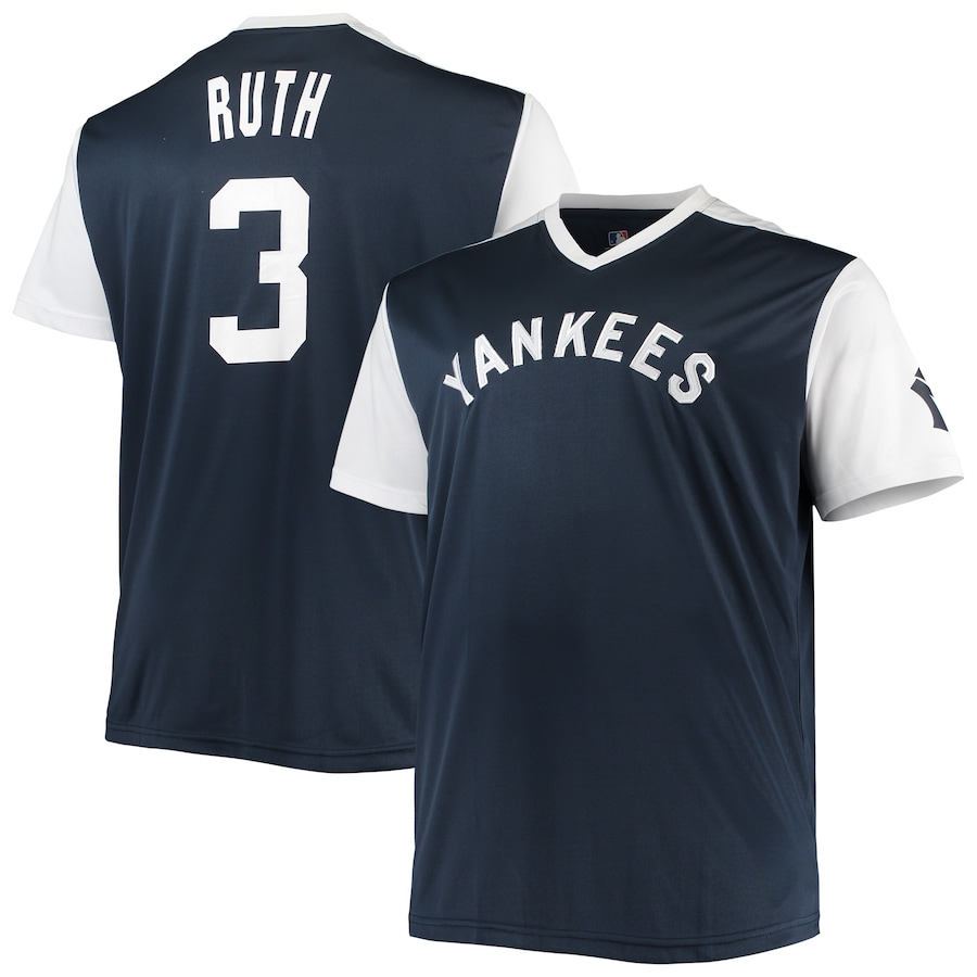 Babe Ruth New York Yankees Cooperstown Collection Player Jersey Navy/White