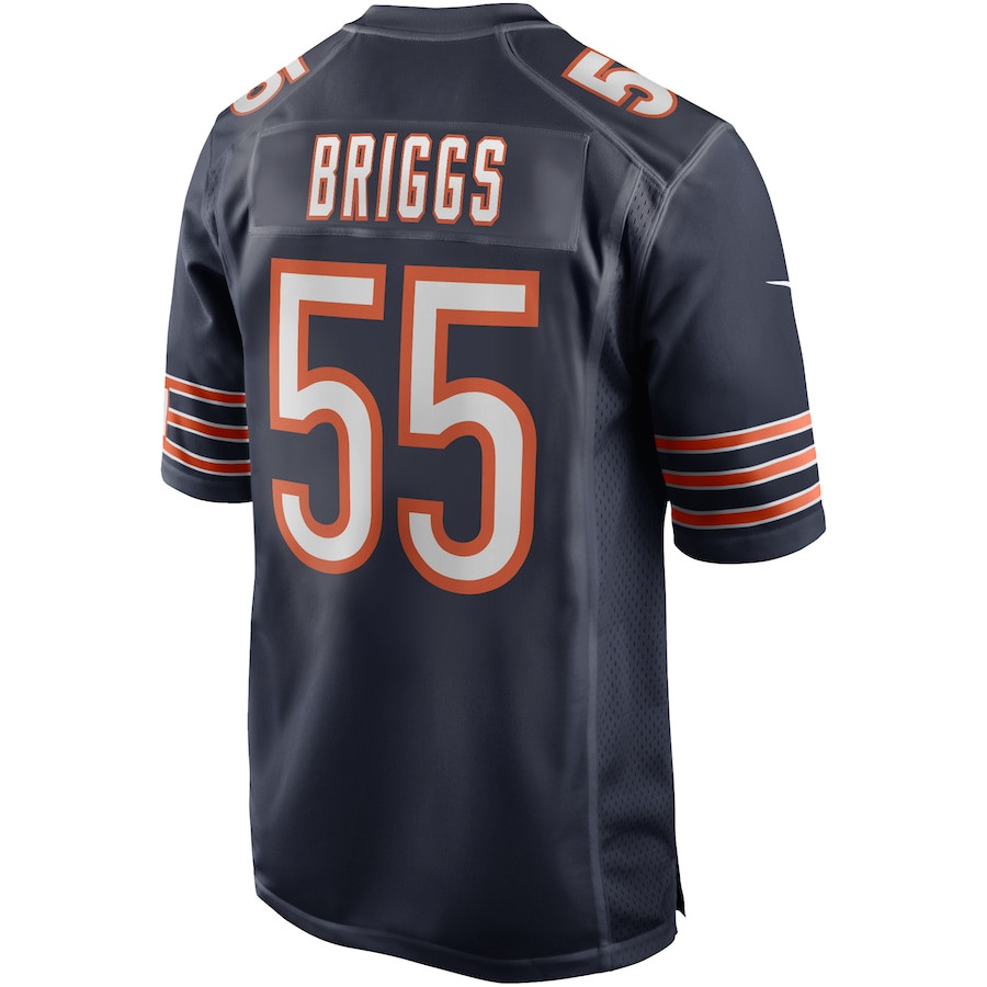 Lance Briggs 55 Chicago Bears Game Retired Navy NFL Jersey Men's