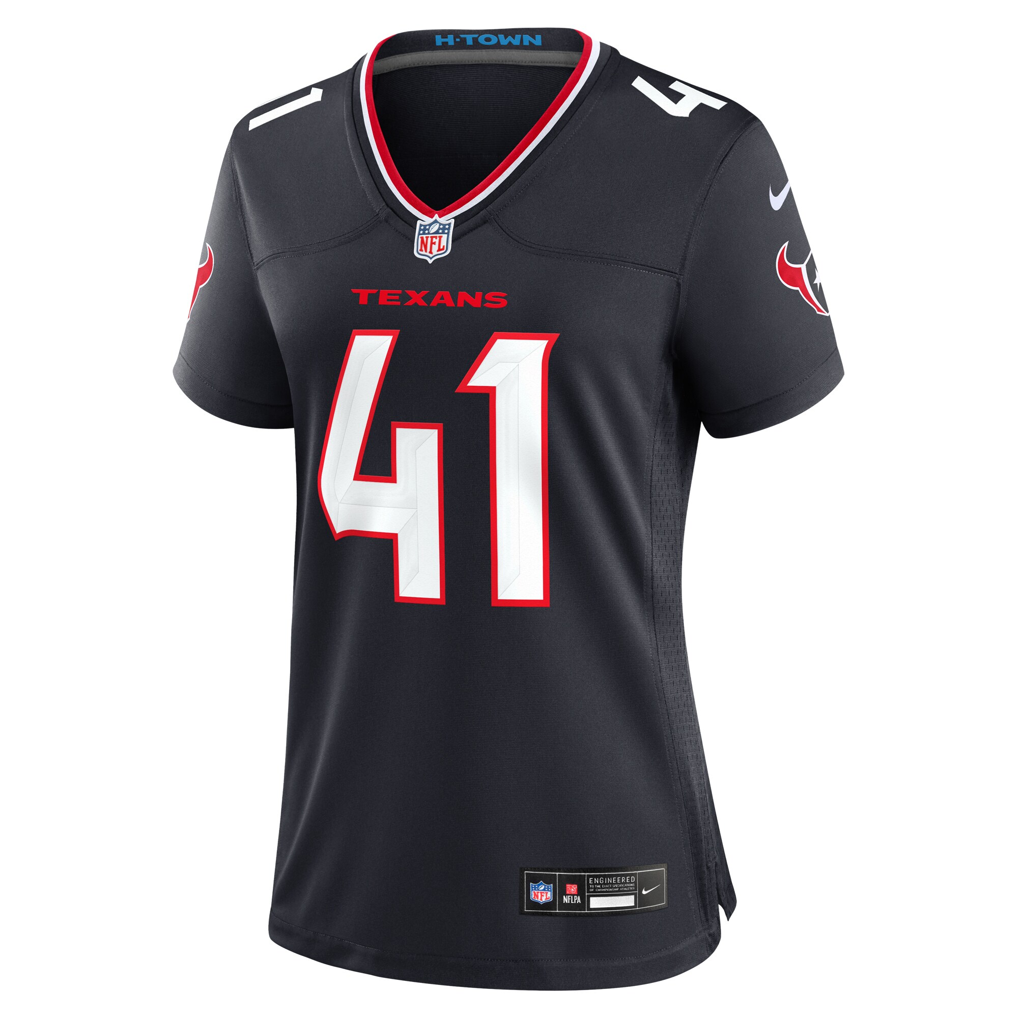 Houston Texans Myjai Sanders Navy Team Game NFL Jersey Women's