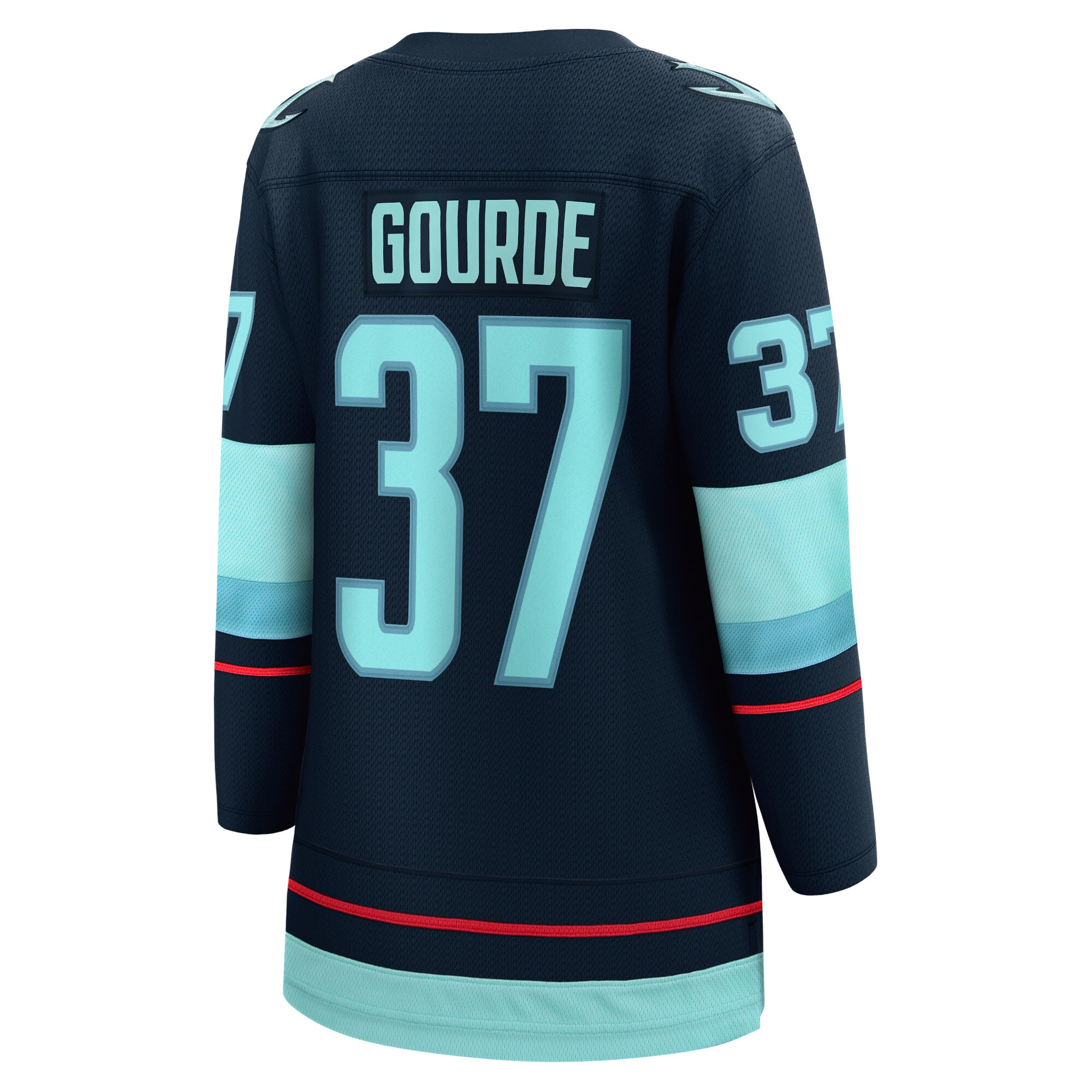 Seattle Kraken Yanni Gourde Navy Home Breakaway Player NHL Jersey Women's