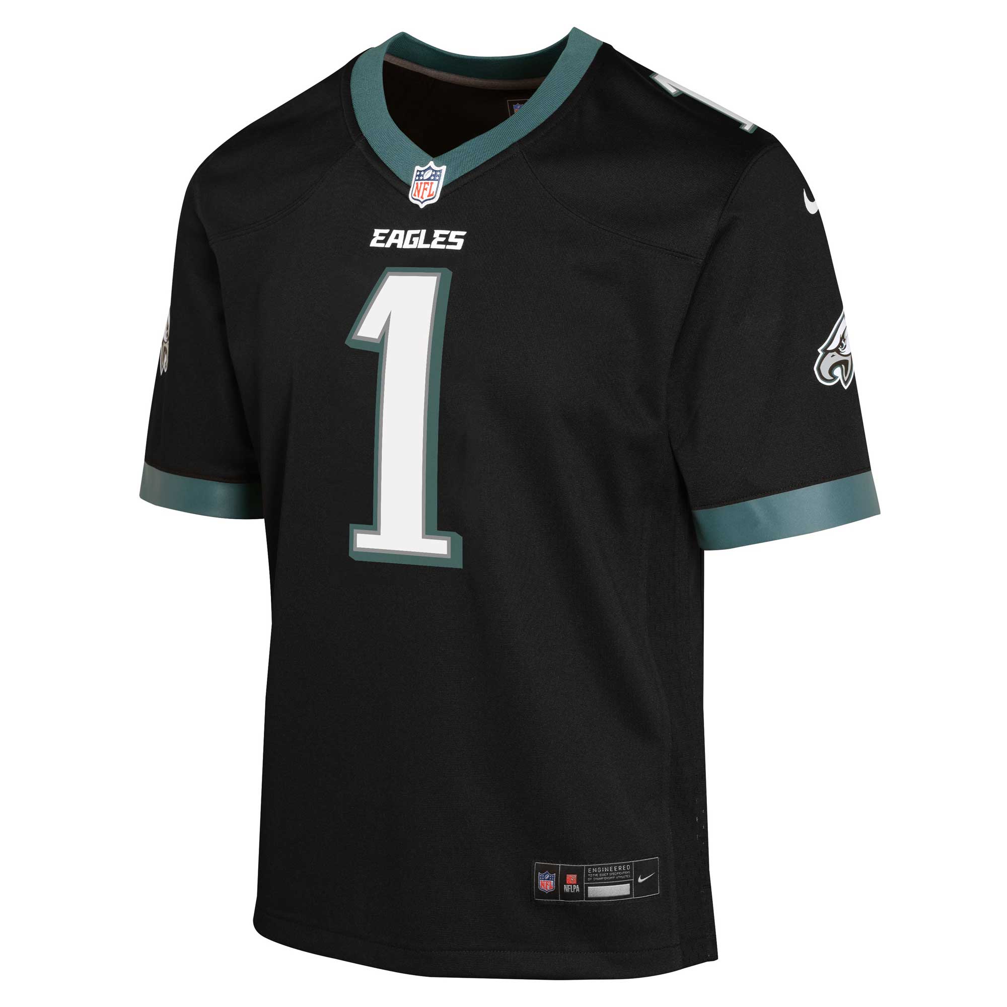 Philadelphia Eagles Jalen Hurts Black Game NFL Jersey Youth