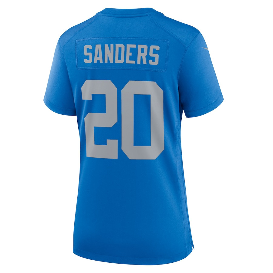 Barry Sanders 20 Detroit Lions Alternate Game Blue NFL Jersey Women's