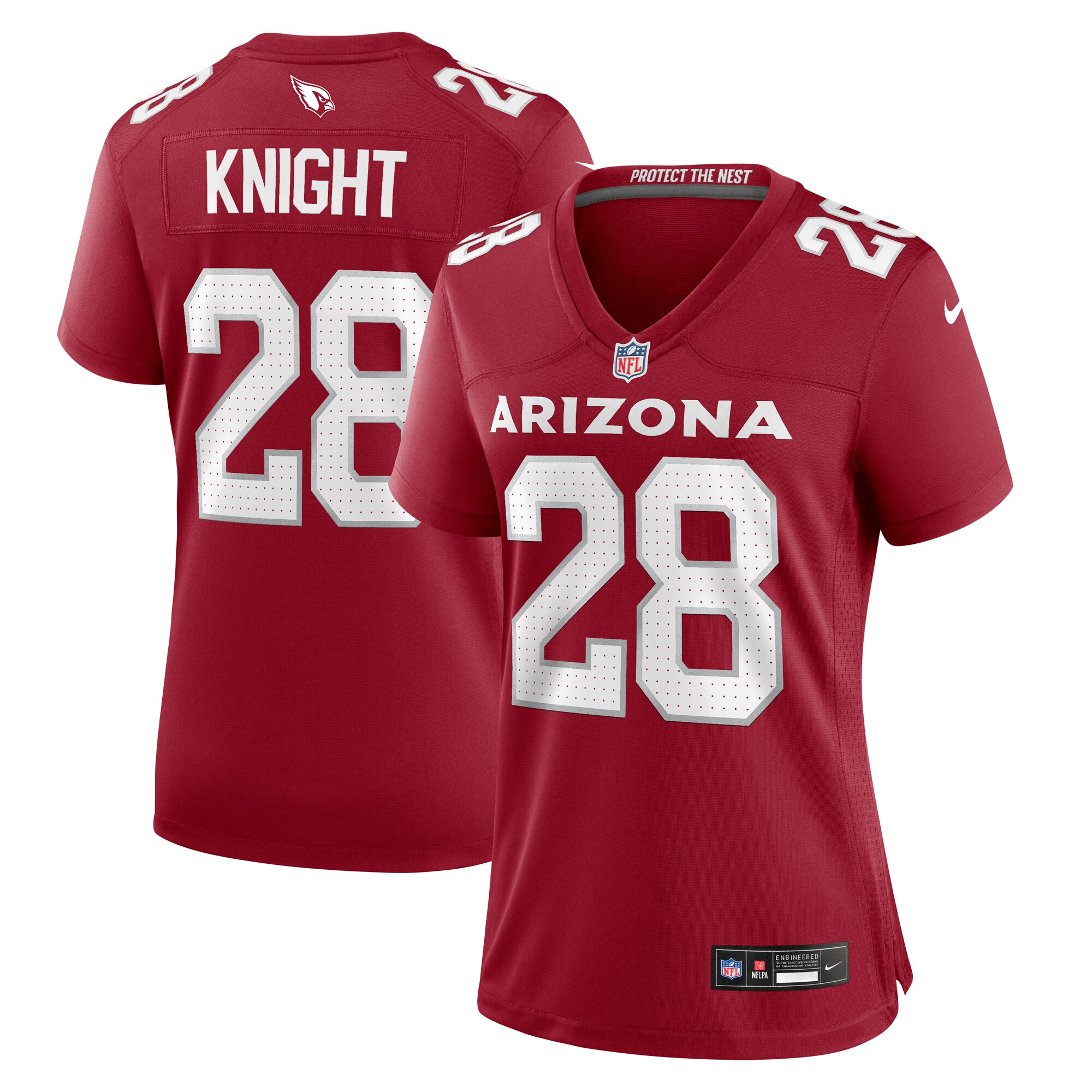 Arizona Cardinals Qwuantrezz Knight Cardinal Game NFL Jersey Women's