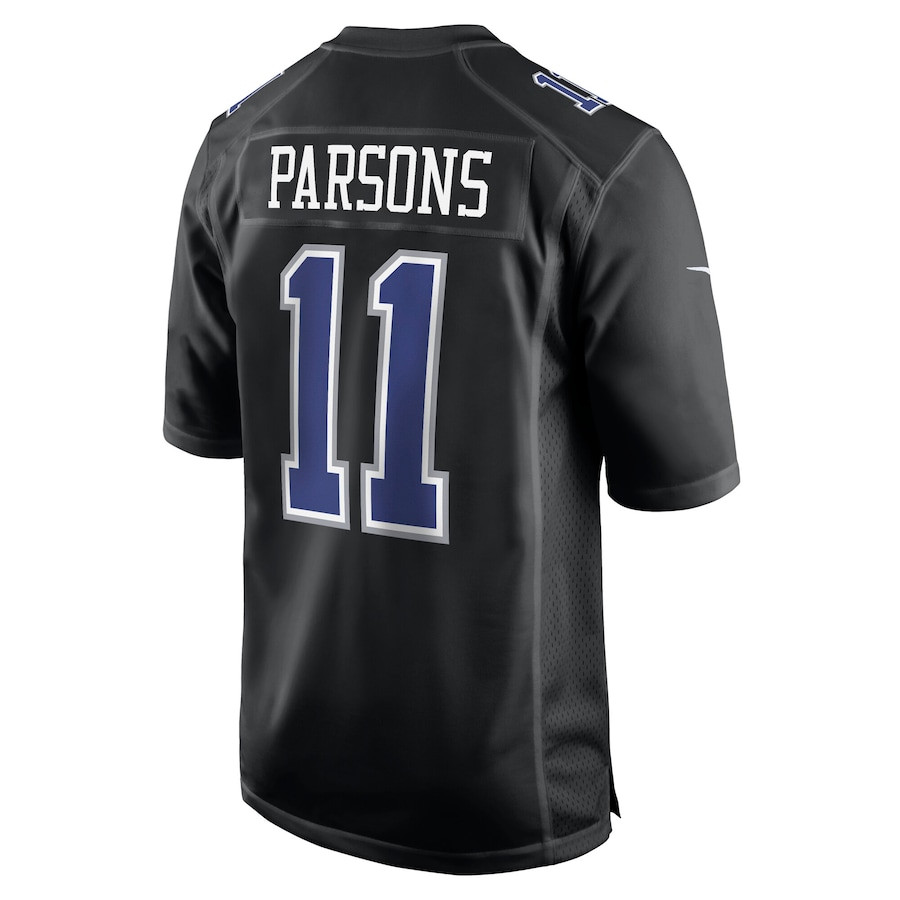 Micah Parsons 11 Dallas Cowboys Fashion Game Carbon Black NFL Jersey Men's