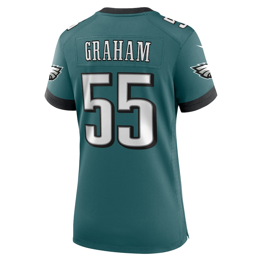 Brandon Graham 55 Philadelphia Eagles Team Game Midnight Green NFL Jersey Women's