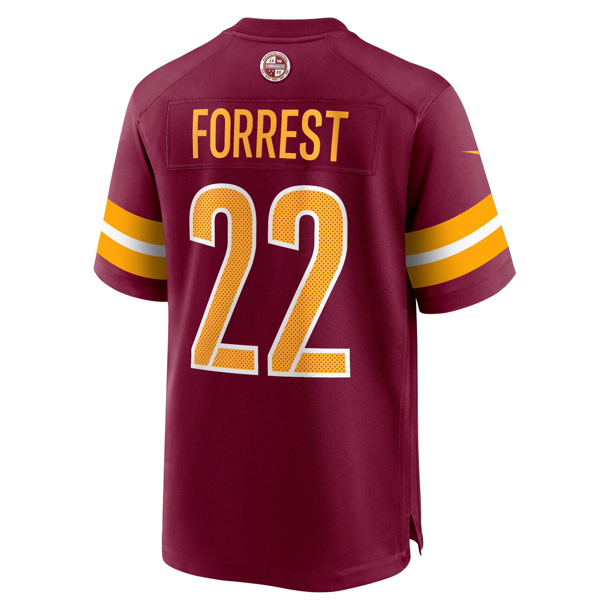 Washington Commanders Darrick Forrest Burgundy Game Player NFL Jersey Men's
