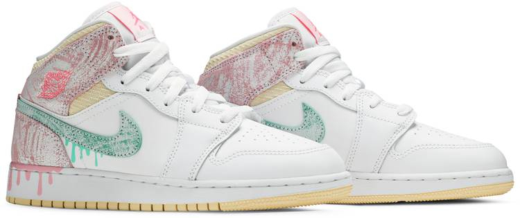 Air Jordan 1 Mid SE GS Ice Cream DD1666-100