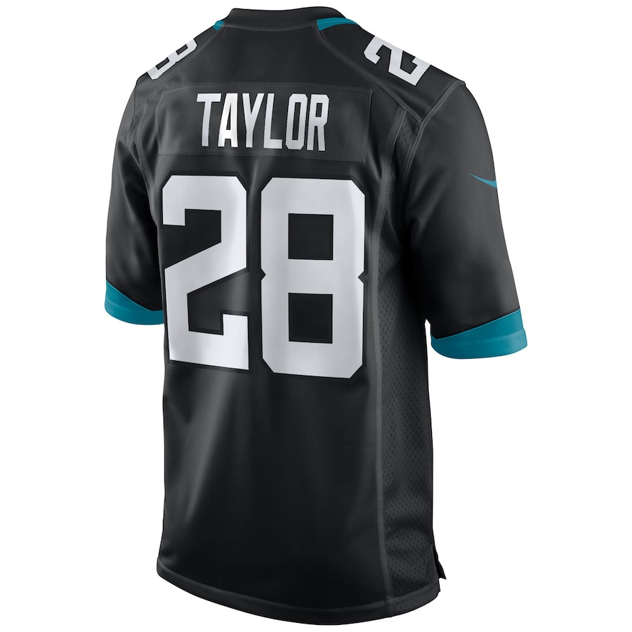 Fred Taylor 28 Jacksonville Jaguars Game Retired Black NFL Jersey Men's