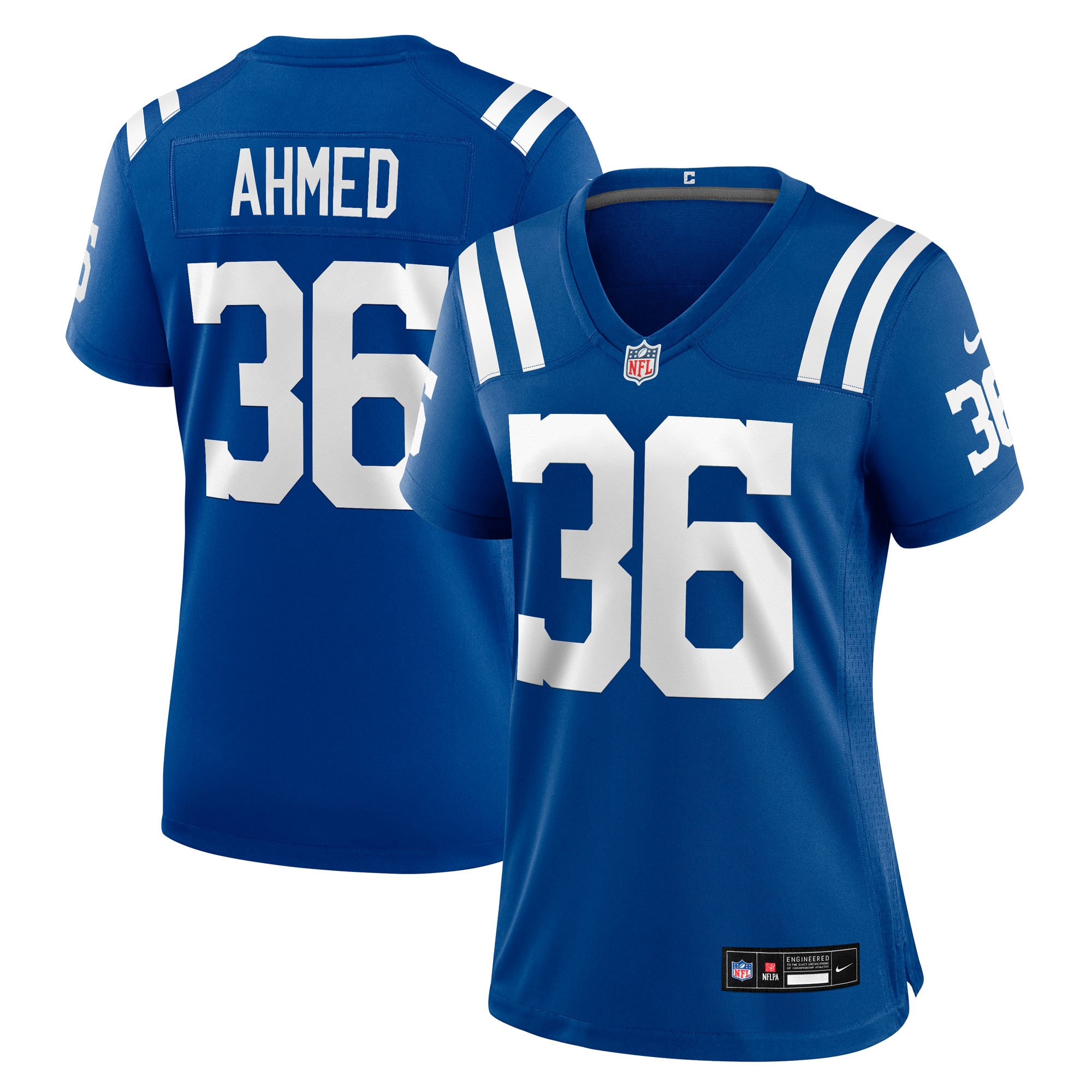 Indianapolis Colts Salvon Ahmed Royal Team Game NFL Jersey Women's