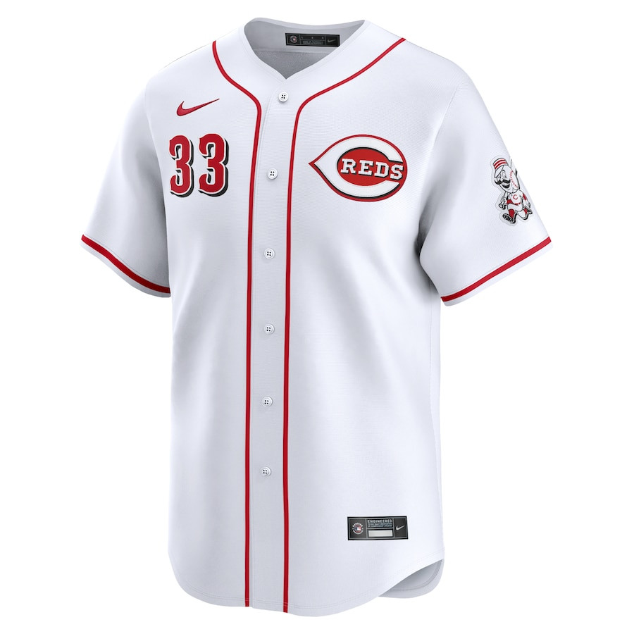 Christian Encarnacion-Strand 33 Cincinnati Reds Home Limited White MLB Jersey Men's