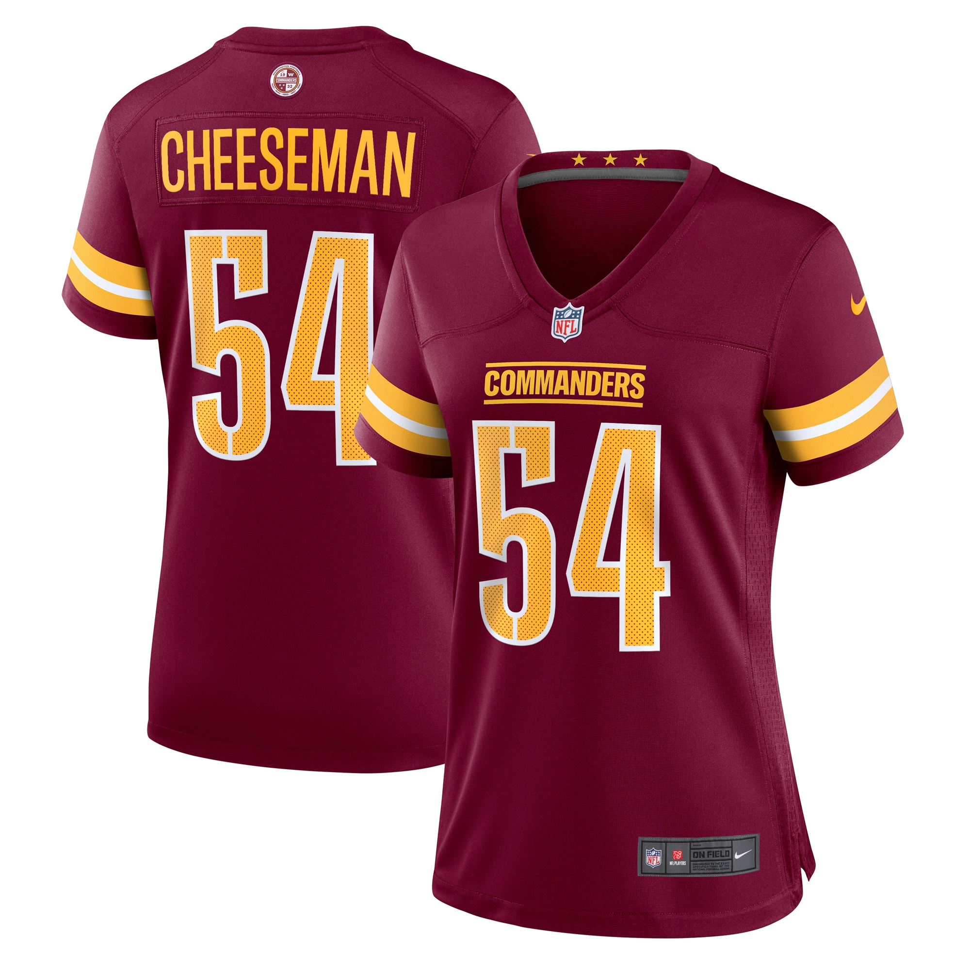 Camaron Cheeseman Washington Commanders Nike Women's  Game Jersey -  Burgundy