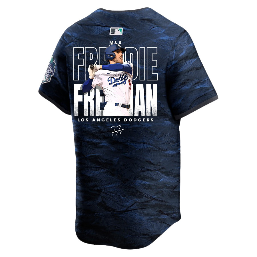Freddie Freeman 5 Los Angeles Dodgers Signed Home Run 2023 All Star Game Limited Player Royal MLB Jersey Men's