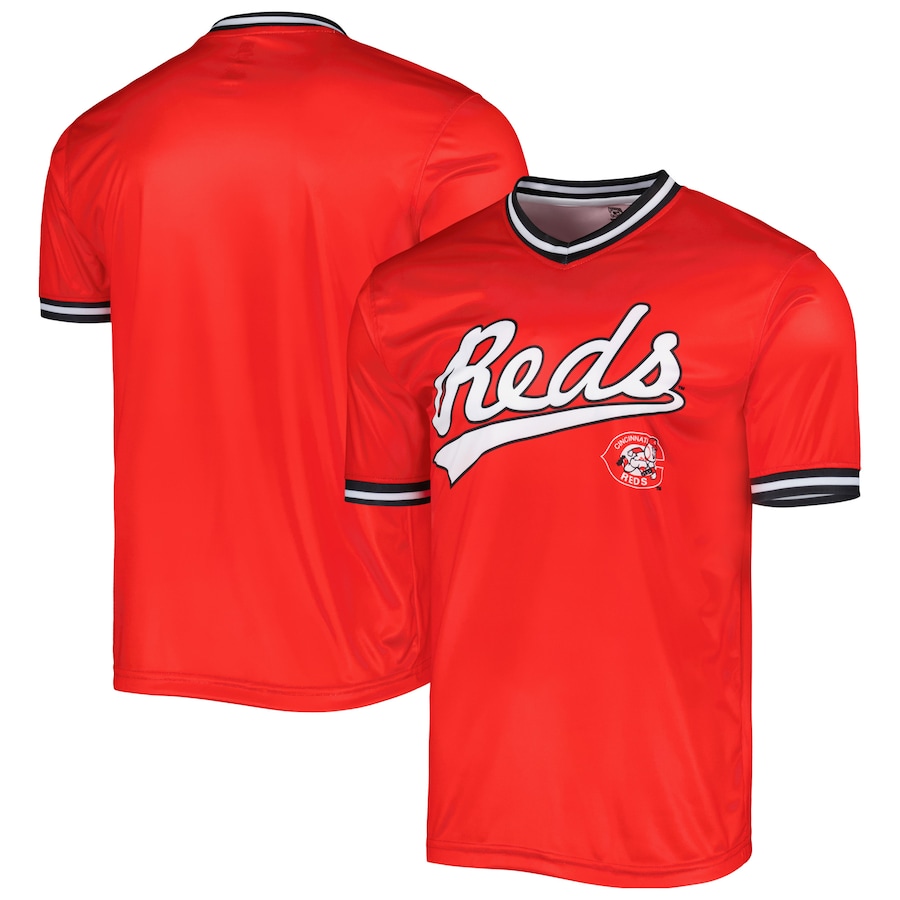 Cincinnati Reds Stitches Cooperstown Collection Team Jersey Red