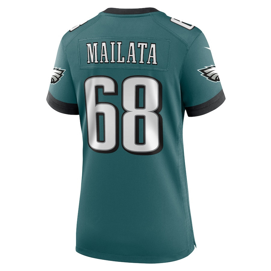 Jordan Mailata #68 Philadelphia Eagles Super Bowl LIX Midnight Green NFL Jersey Women's