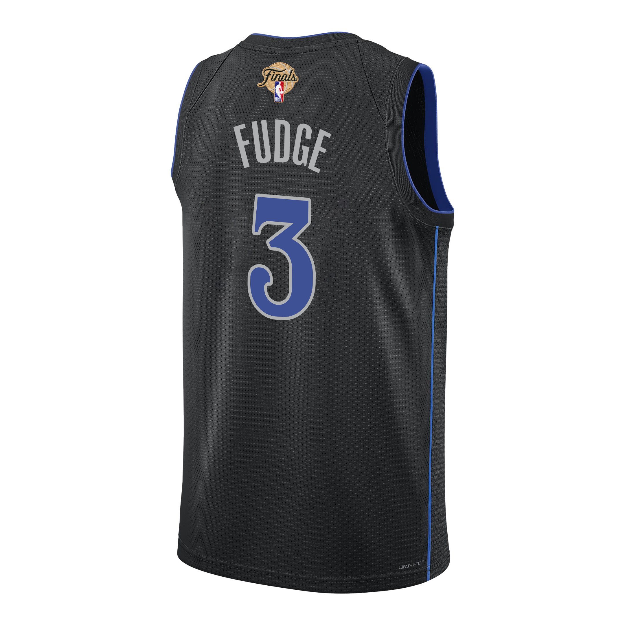Alex Fudge 3 Dallas Mavericks 2024 FINALS PATCH Swingman City Edition Black NBA Jersey Men's