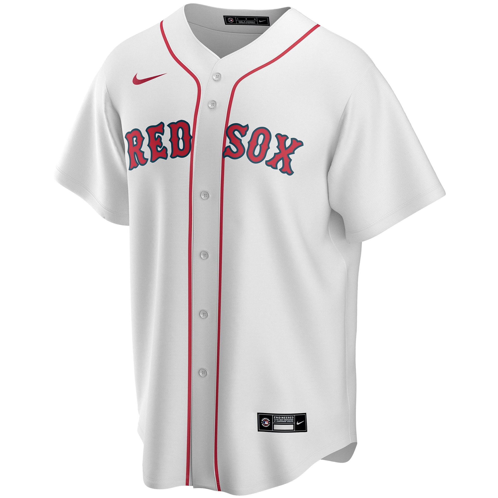 Boston Red Sox White Home Custom MLB Jersey Men's