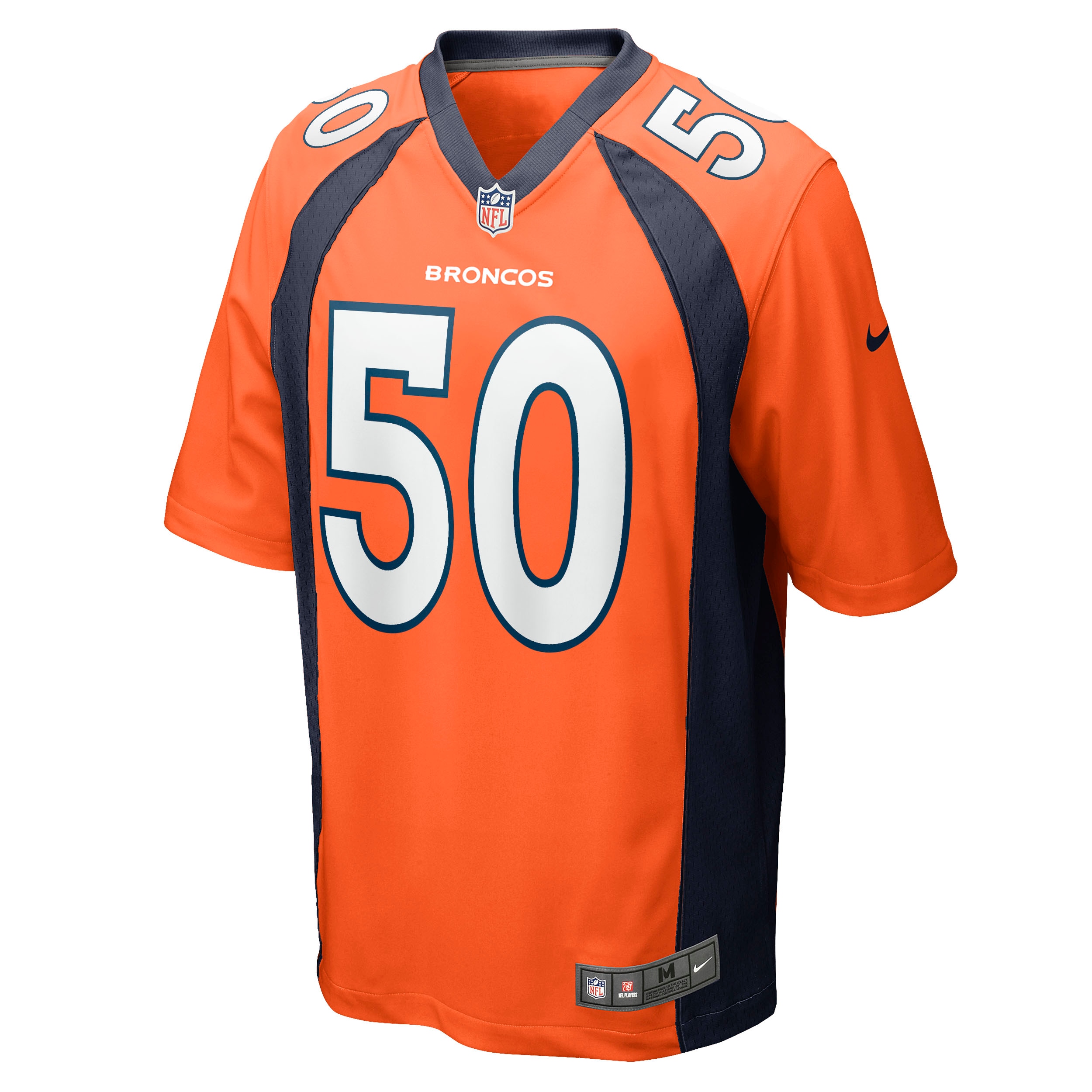 Denver Broncos Jonas Griffith Orange Game NFL Jersey Men's