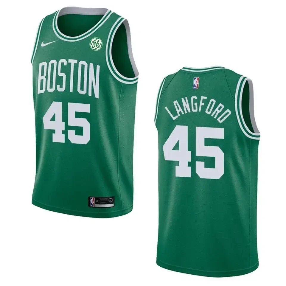 Boston Celtics 45 Romeo Langford Icon Swingman Green NBA Jersey Men's