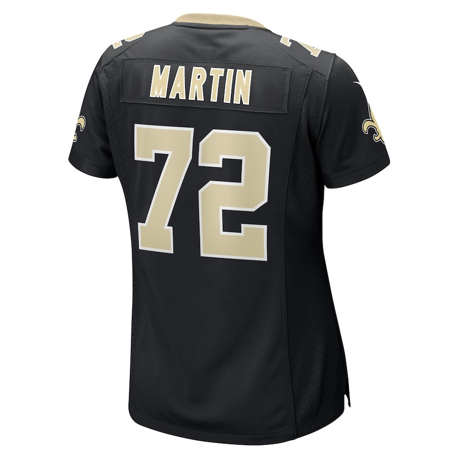 Nick Martin 72 New Orleans Saints Game Black NFL Jersey Women's
